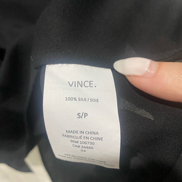 Vince 100% Silk Top Size S - Picture 5 of 6